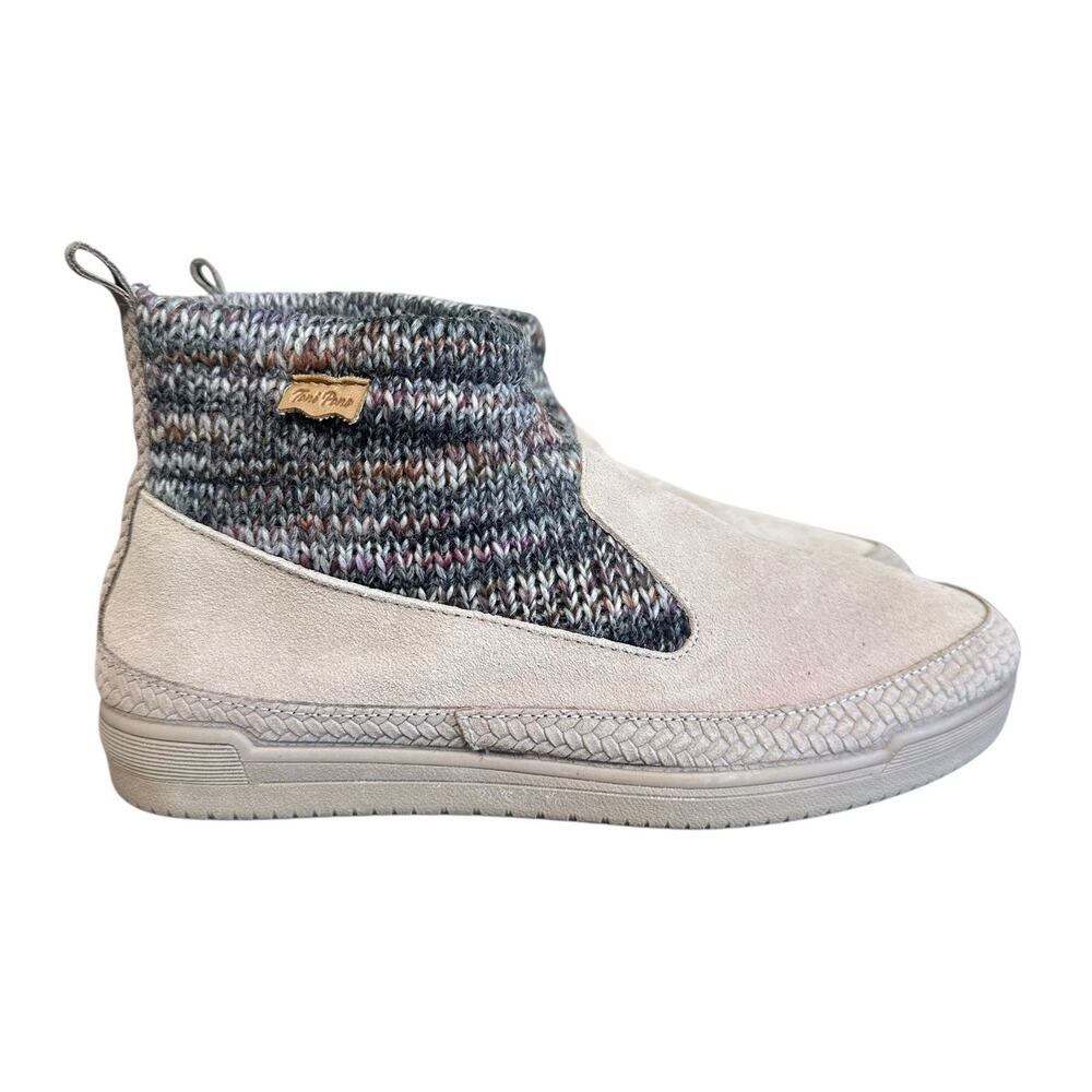 Toni Pons Women’s Beige Gigi Ankle Booties Suede Knit Slip On Size EU 38 NEW